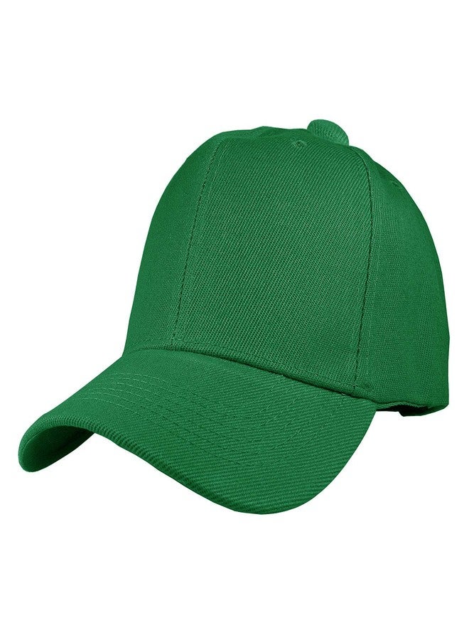 TZ Promise 12 Pack Wholesale Unisex Plain Solid Color Adjustable Baseball Caps Hats (Green) - Image 2